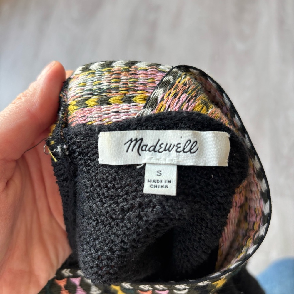 Madewell Embroidered Swing Sweater Tank – Size S – Boho Y2K Vibes - Picture 4 of 5